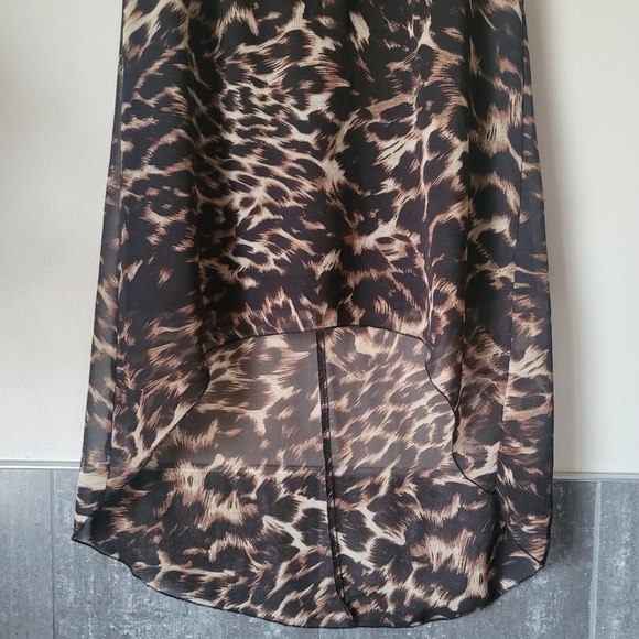 STREETWEAR Society Bittoned Leopard Dress Size Small - Picture 3 of 10